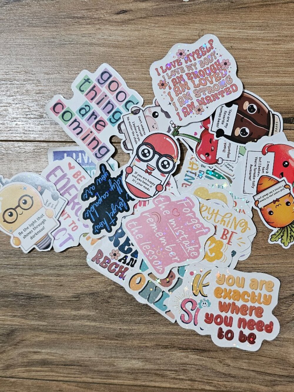 25-Piece Random Positive & Motivational Sticker Pack